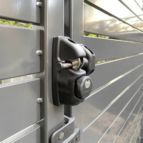 Aluminum Single Sided Lock Latch : Black