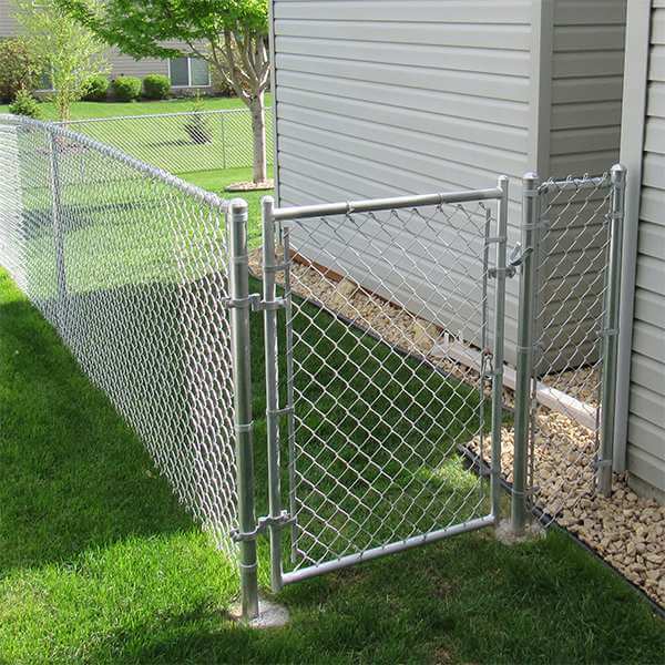 Chain Link Single Walk Gate : Galvanized