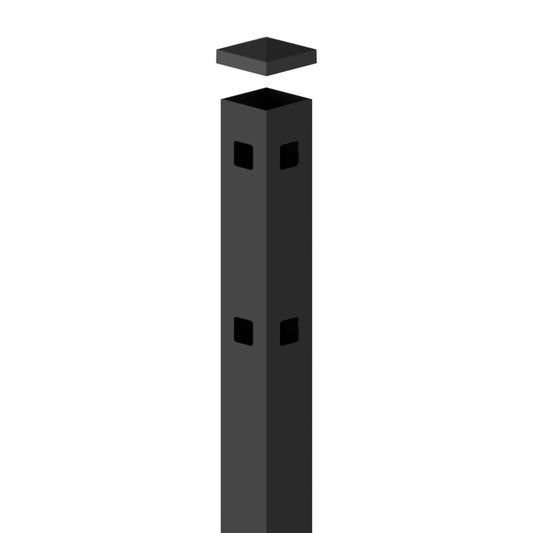 Aluminum 6'H Corner Post : Black