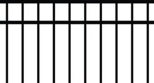Black Aluminum Panel - 3 Rail Flat Top : 4'H x 6'W