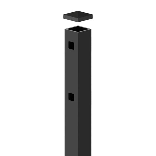 Aluminum 6'H Gate Post : Black