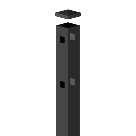 Aluminum 6'H Line Post : Black