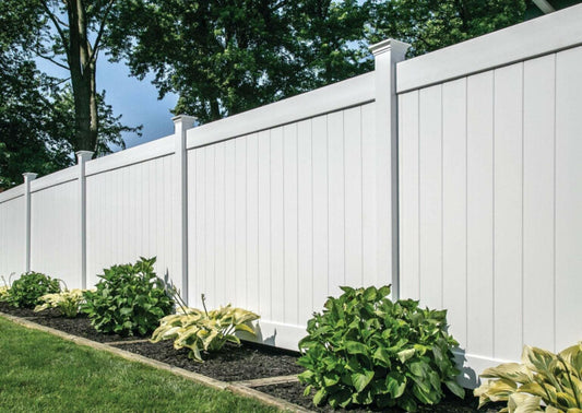 6' White Privacy Vinyl Panel