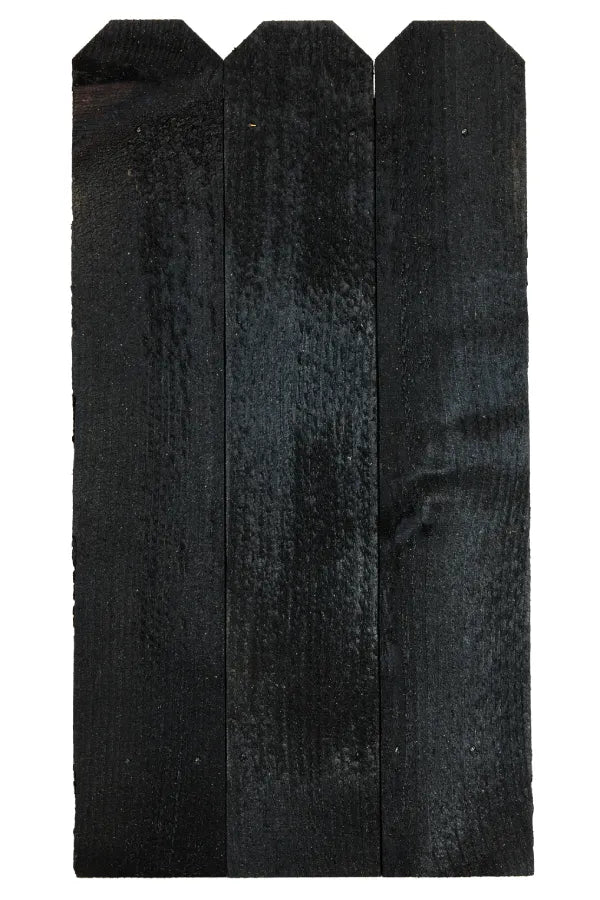 Wood Defender Semi-Transparent Black stain on wood fence