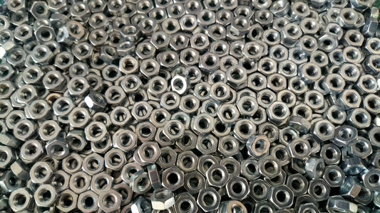 Chain Link 1/4" x 1 3/4" Carriage Bolt & Nut (Dacrotized & Powder-Coated Black)
